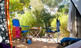 Tente au camping Mimizan Lac