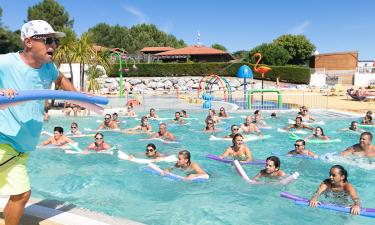 Aquafitness au camping Mimizan Plage